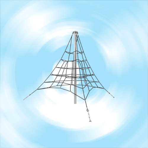 Piramidă de frânghie (înălțime de 2 metri, cu 3 laturi)