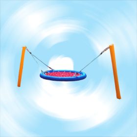 Mini covor de cuibărit cu coș de 1200 mm Mini covor de cuibărit cu coș de 1200 mm