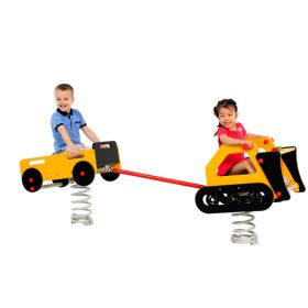 Joc pe arc cu scaun buldozer cu remorcă pentru două persoane   Joc pe arc cu scaun buldozer cu remorcă pentru două persoane