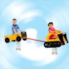 Joc pe arc cu scaun excavator cu remorcă pentru două persoane