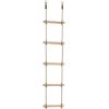 Scară de frânghie cu trepte din lemn, cu frânghie PH – 2,5 m