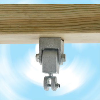 Balama pentru leagăn „premium” de 160 mm – galvanizată cu bucșă